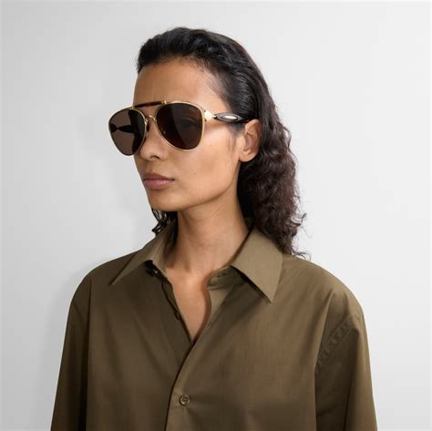 Heritage Aviator Sunglasses in Gold/tortoiseshell 